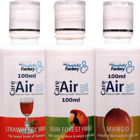 Strawberry, Rainforest, Mango 100ml Special Offer - CareforAir UK